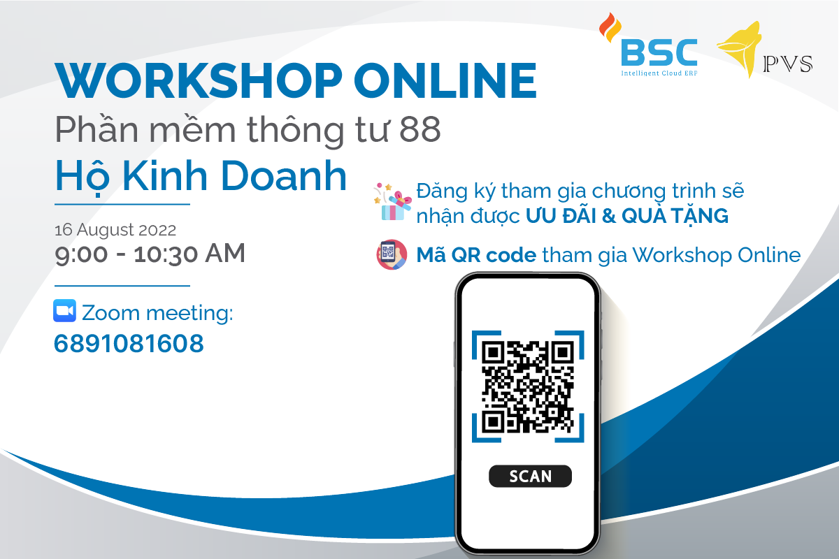 Workshop Online phần mềm thông tư 88 dành cho Hộ Kinh Doanh